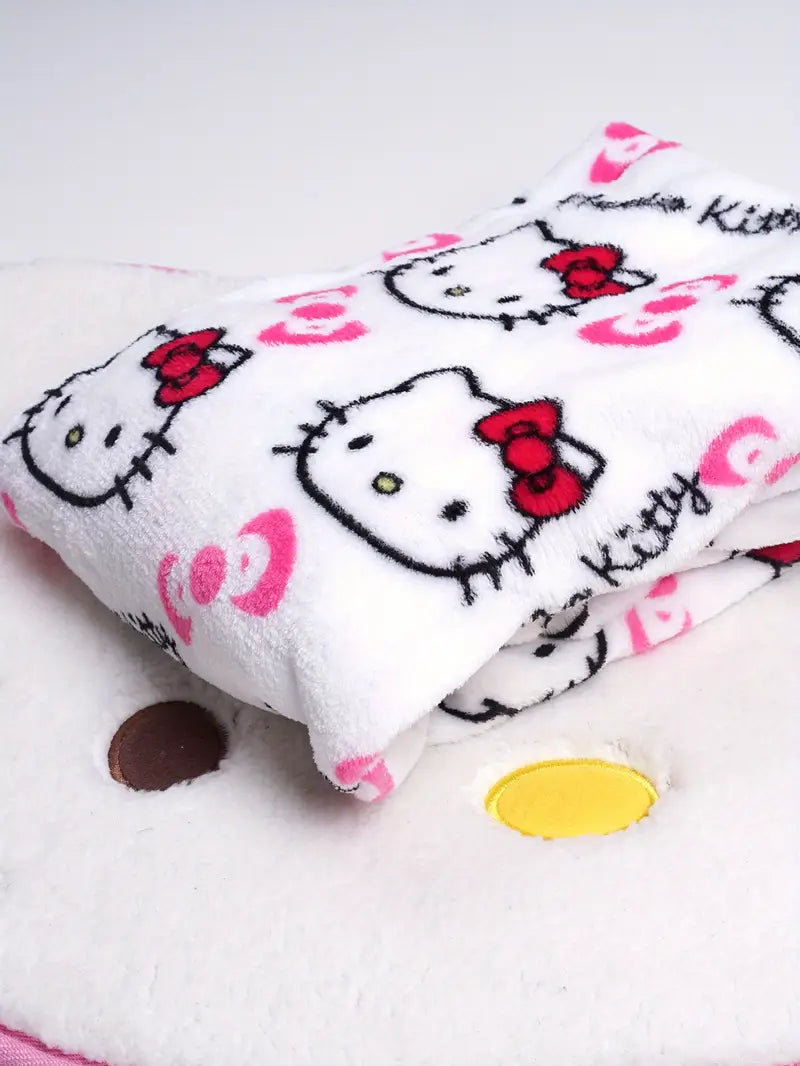 Hello Kitty Pajama Pants - Warm Cartoon Print Sleepwear