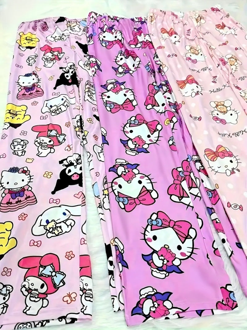 3 Pcs Sanrio Hello Kitty Pajama Pants