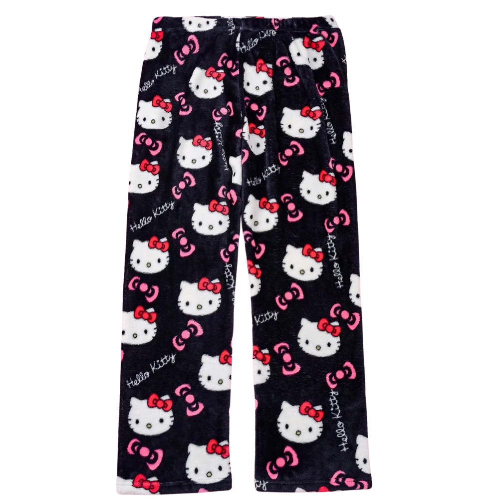 Hello Kitty Black Cozy Sleepwear Pajamas