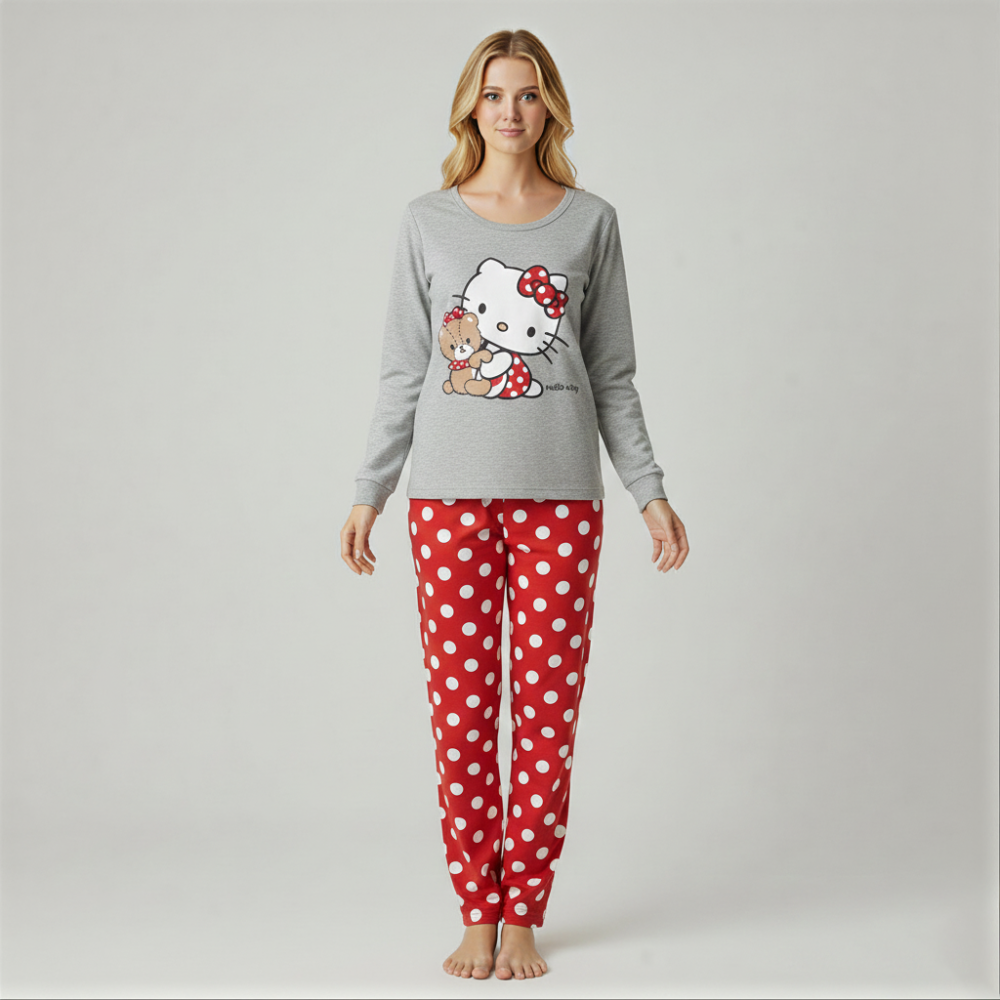 Hello Kitty Girls' Cotton PJ Set