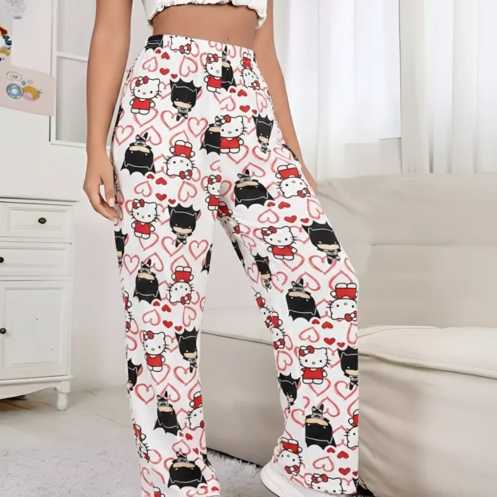 Hello Kitty White & Red Heart Batman Lounge Pajama