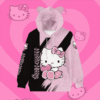 Hello Kitty Cat Ears Pink Pullover Hoodie