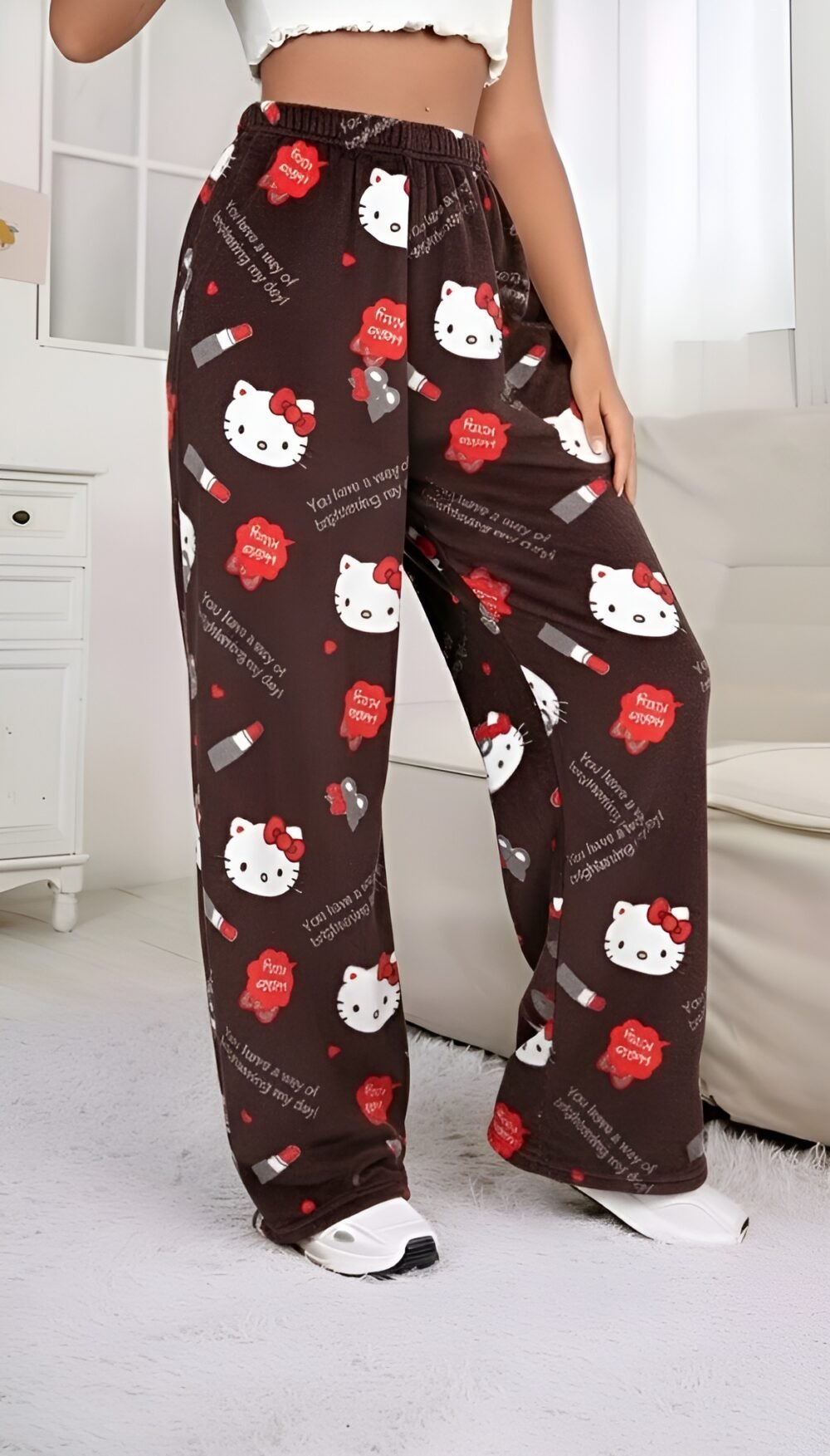 Hello Kitty Plush Fleece Pajamas