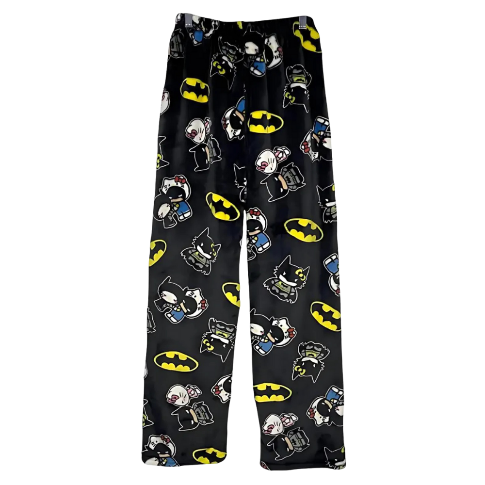 Hello Kitty Black Batman Kitty Snuggle Pajamas