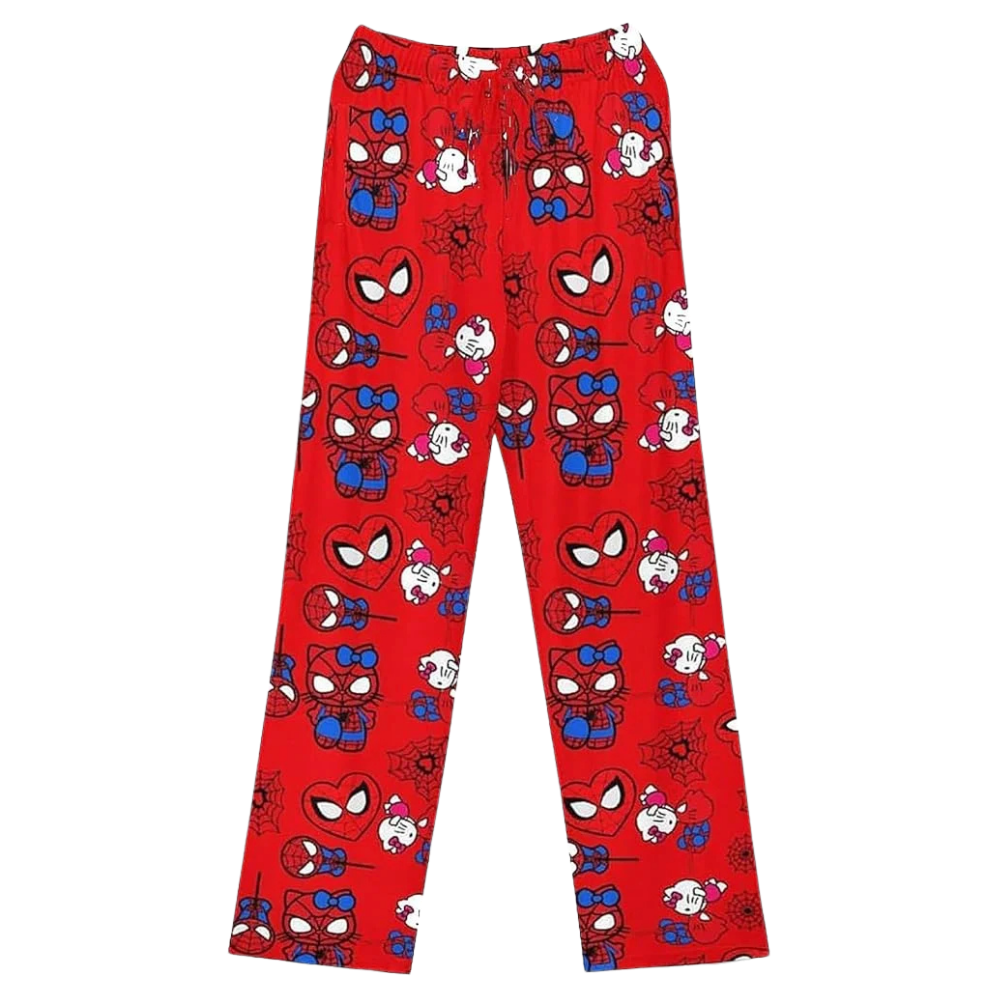 Hello Kitty Heroic Red Spider-Man Pajama